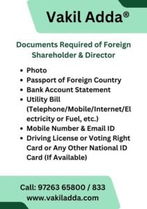 Documents required for Foreign Company Registration in India