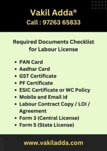 Labour License Document Checklist