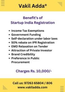 Startup India registration Benefits - Consultancy