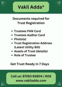 Trust Registration Documents Requirement