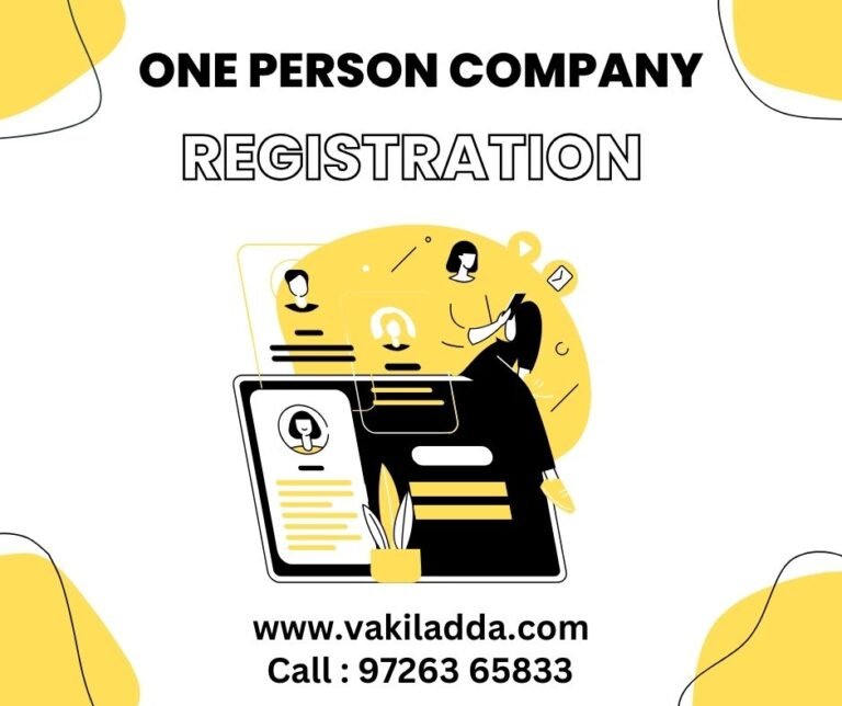 One Person Company Registration