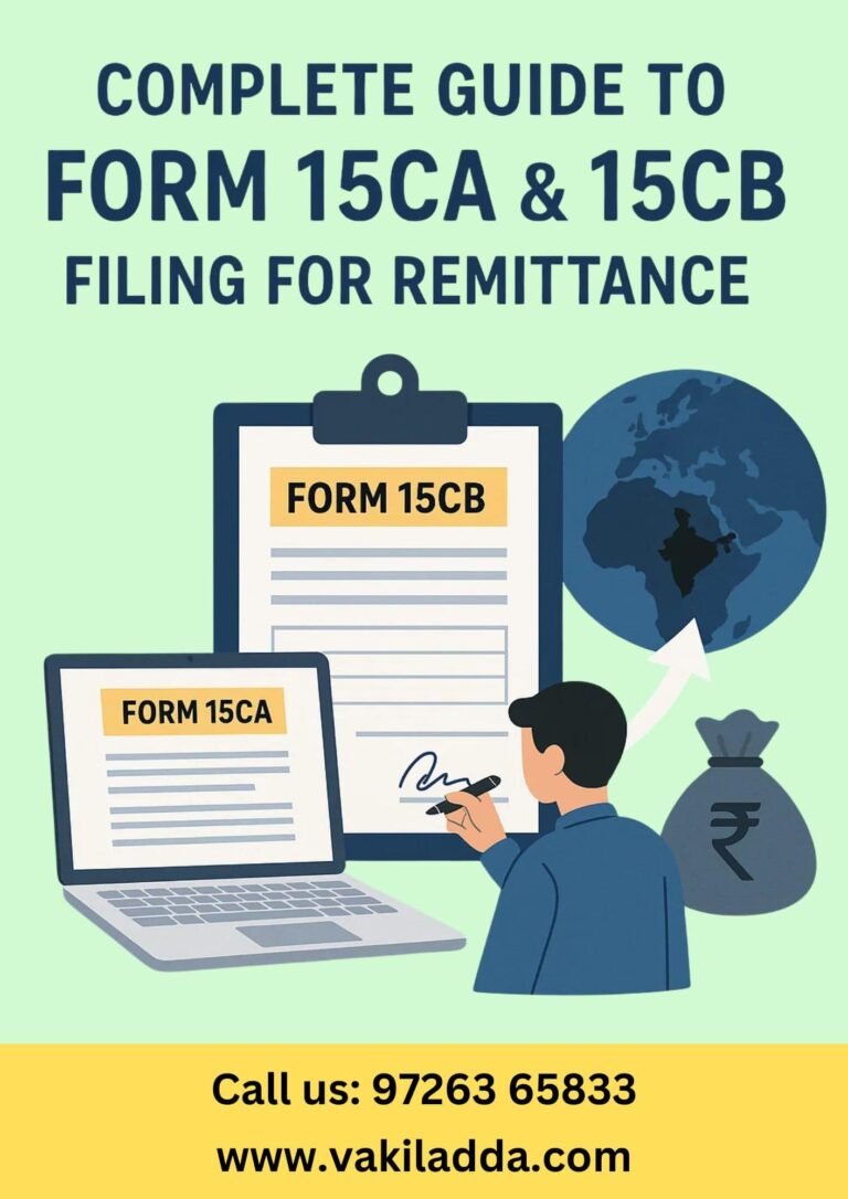 Form 15CA and 15CB Filing for Foreign Remittance