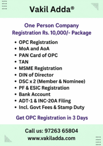 One Person Company Registration Consultant